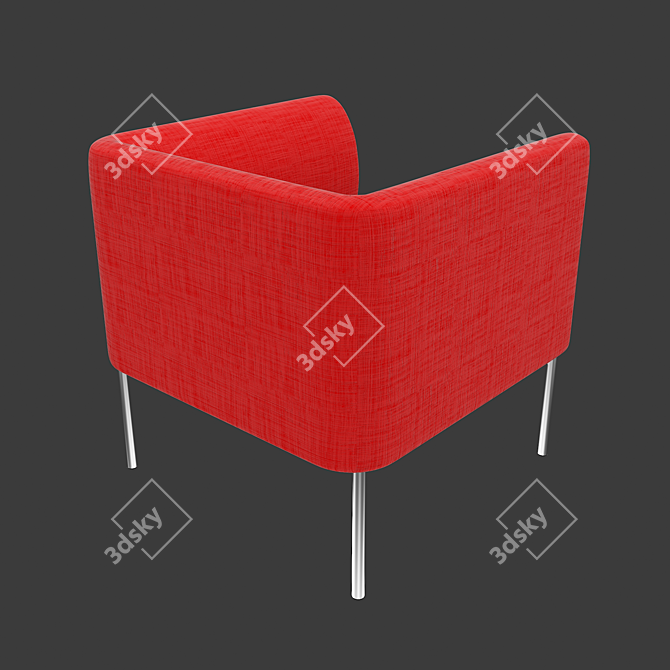 Elegant LS-16 Arm Chair: Timeless Beauty 3D model image 3