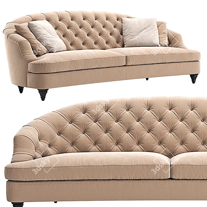 Tosconova Savon Sofa: Elegant and Stylish 3D model image 1