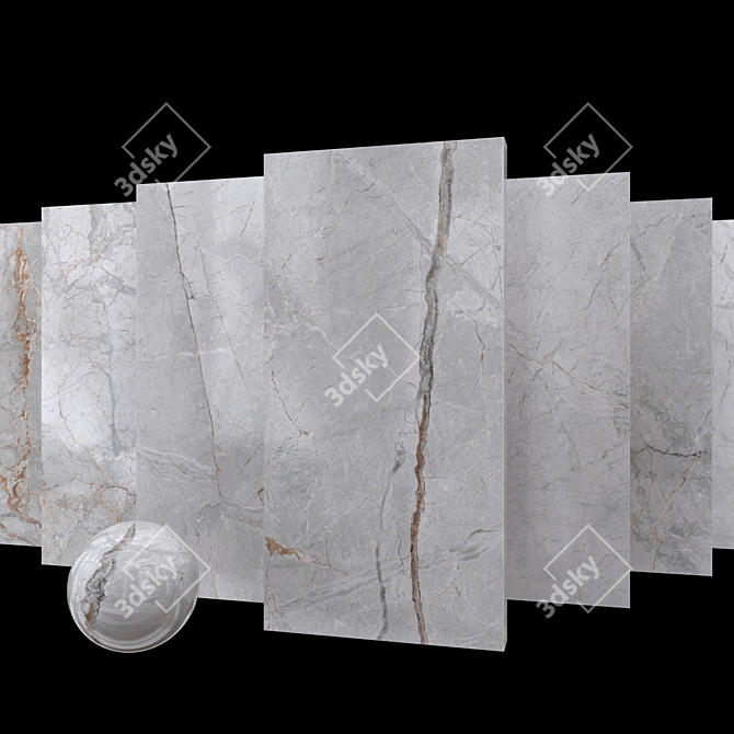 Marble Quest Gray Set 3D model image 1