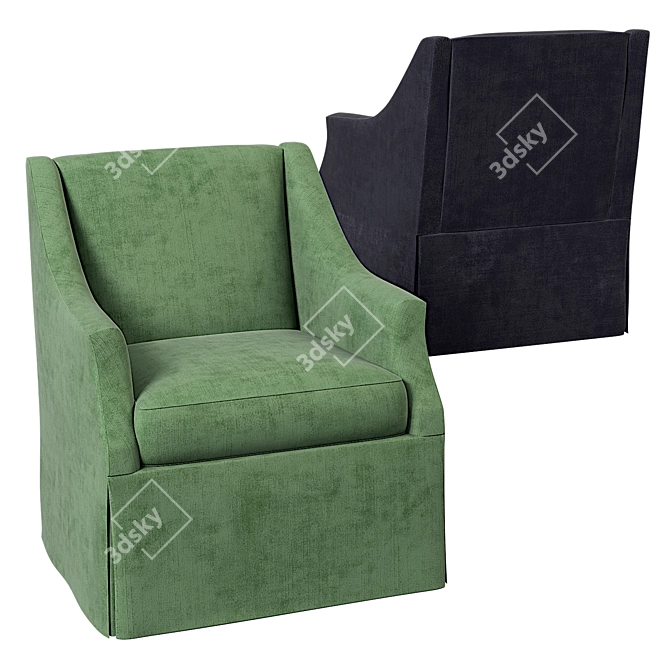 Sophisticated Clayton Chair by Bernhardt 3D model image 3