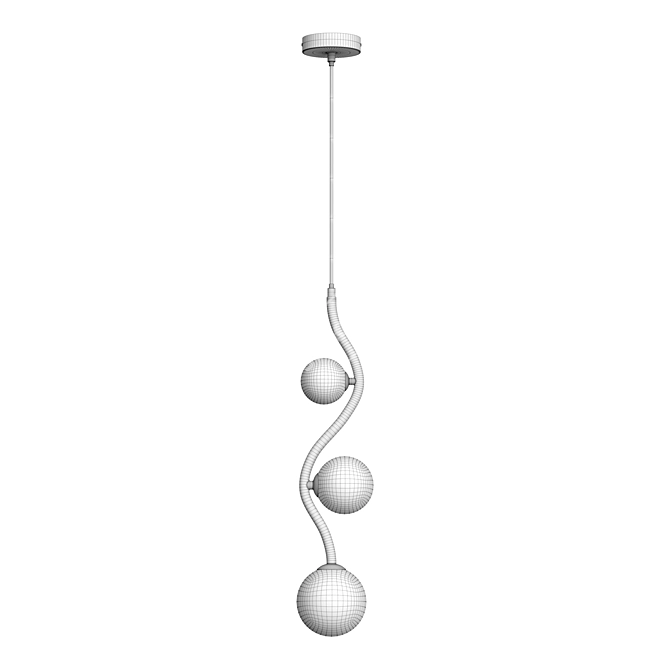 Modern Pendant Lamp Uva: MOD059PL-03CH and MOD059PL-03G 3D model image 3