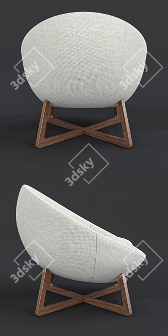 Pod Lounge Chair: Ultimate Comfort in Style 3D model image 3