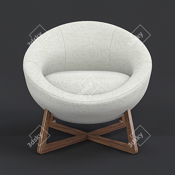 Pod Lounge Chair: Ultimate Comfort in Style 3D model image 7