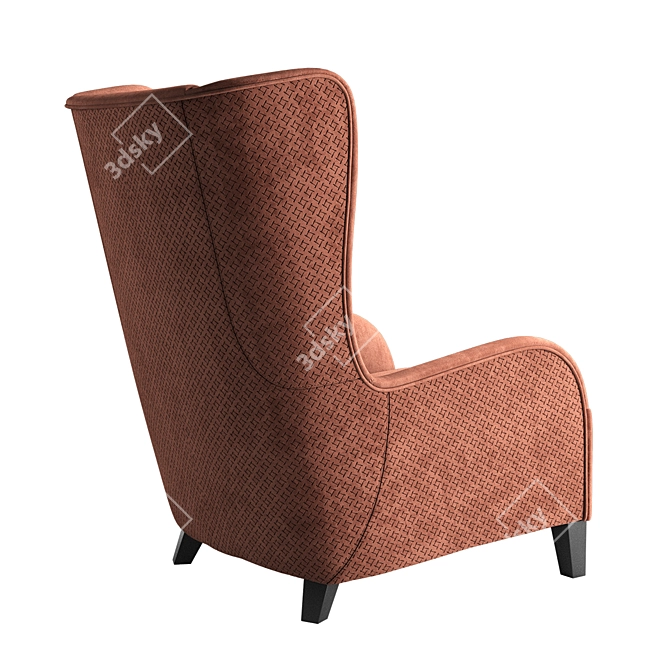 Natuzzi Marlene Armchair - Classic Comfort for Your Home 3D model image 9