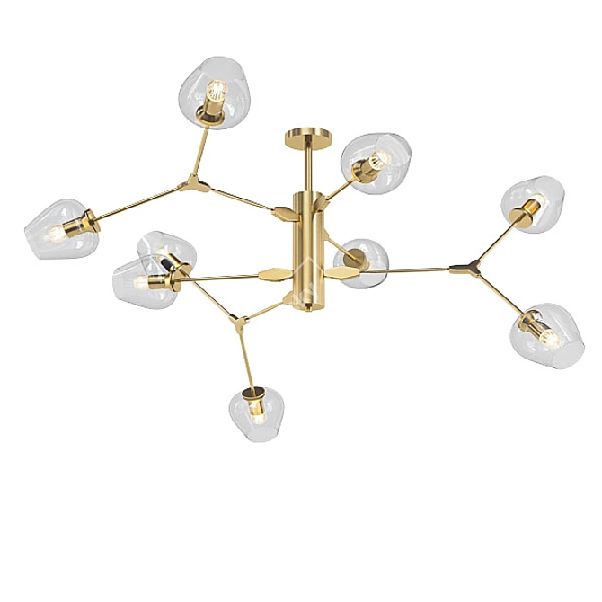 Modern Pendant Chandelier Collection 3D model image 4