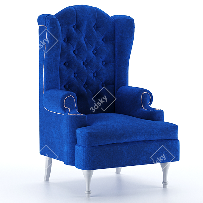 Regal Throne Chair 3D model image 1