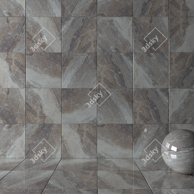 Alpin Classico Wall Tiles: Multi-Texture, HD, 60x60cm 3D model image 2