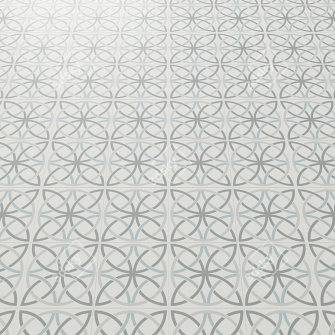 Chic Collection: Stylish Patchwork Floor Tiles 3D model image 5