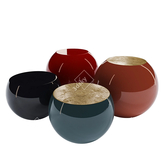Modern Minimalist Low Tables 3D model image 2