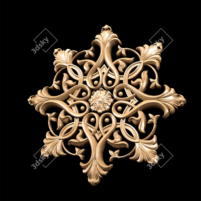 Classic Carving Trim for CNC Router 3D model image 4