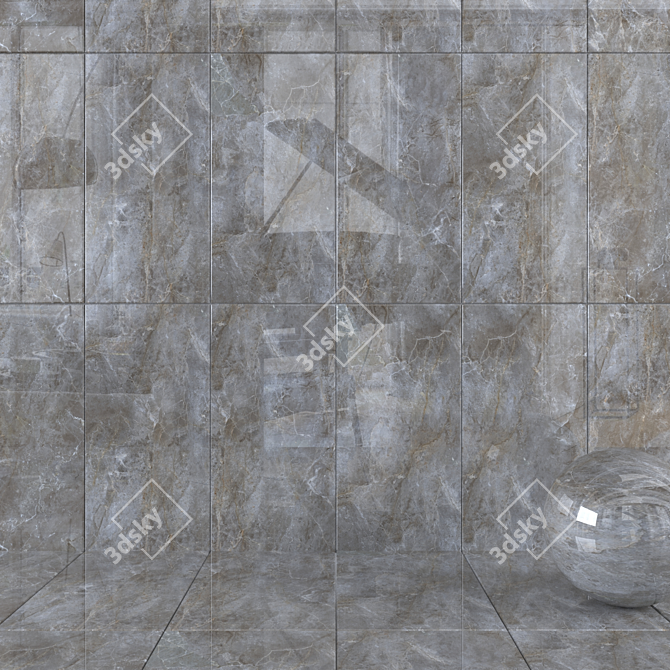 YURTBAY AMAZON Gray Wall Tiles 3D model image 1