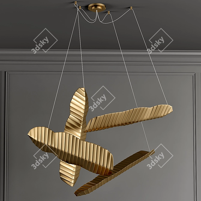 Ginger Jagger Hanging Light 3D model image 1