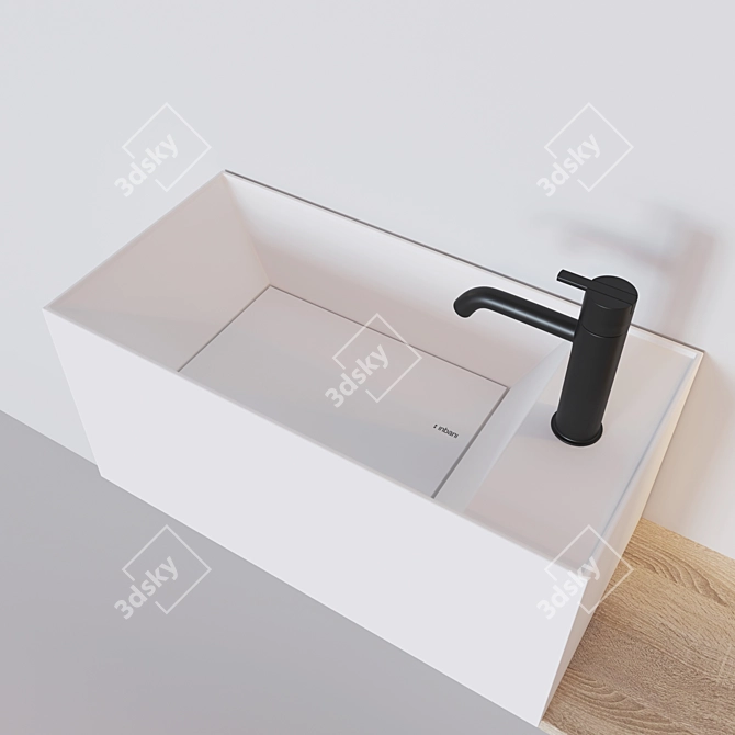 Facett Compact Basin Set | Modern Design 3D model image 3
