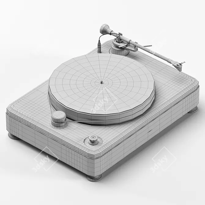 Premium Runwell Vinyl Player 3D model image 5