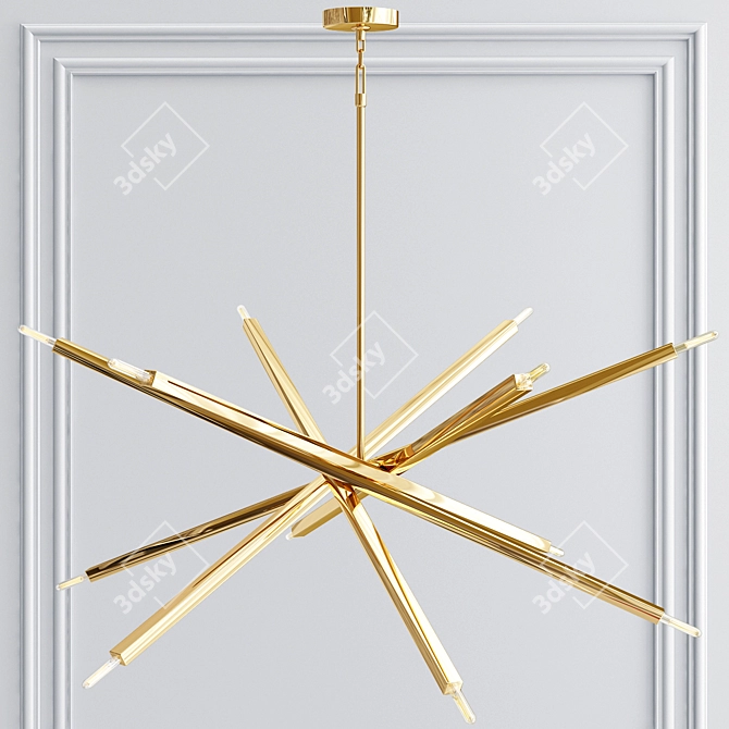 Flexible Contemporary Pendant Light 3D model image 1
