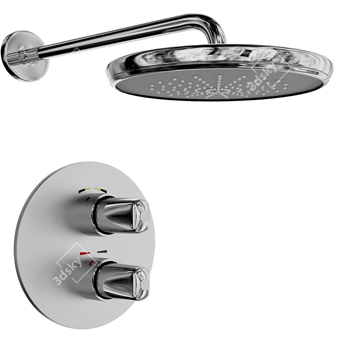 Raiber R9502 Shower Set 3D model image 7