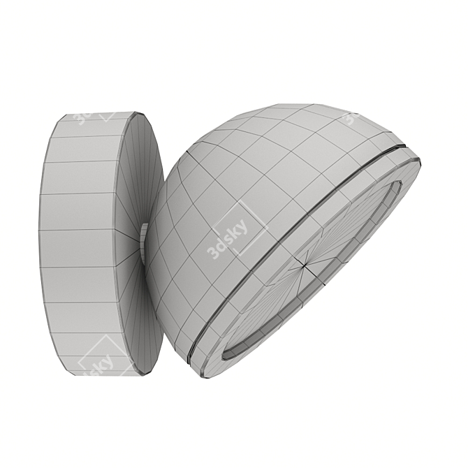 Everest LED Wall Light: Sleek Design, IP54 3D model image 3