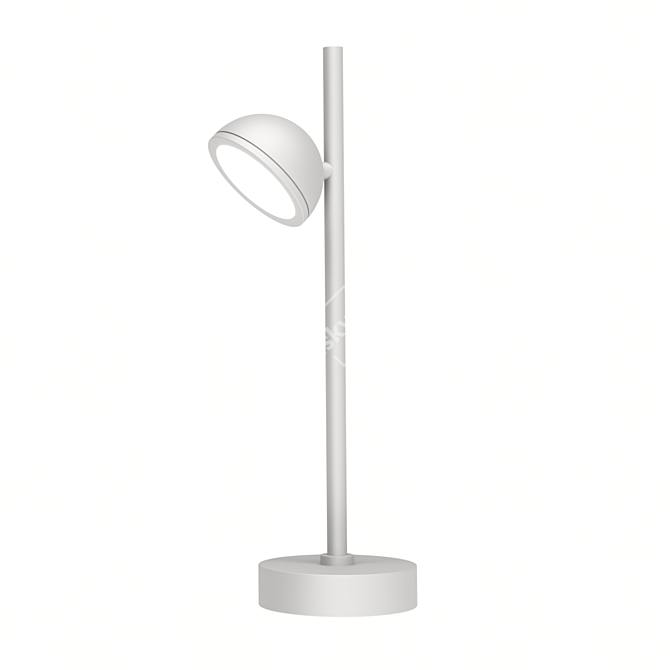 Everest LED Floor Lamp, White/Grey 3D model image 2