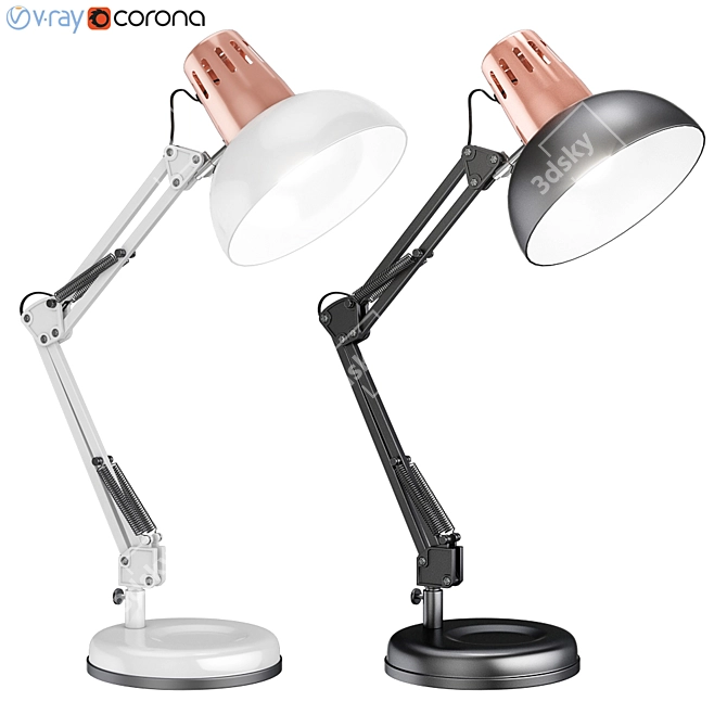 Arte Lamp Luxo: Elegant Table Lamp 3D model image 1