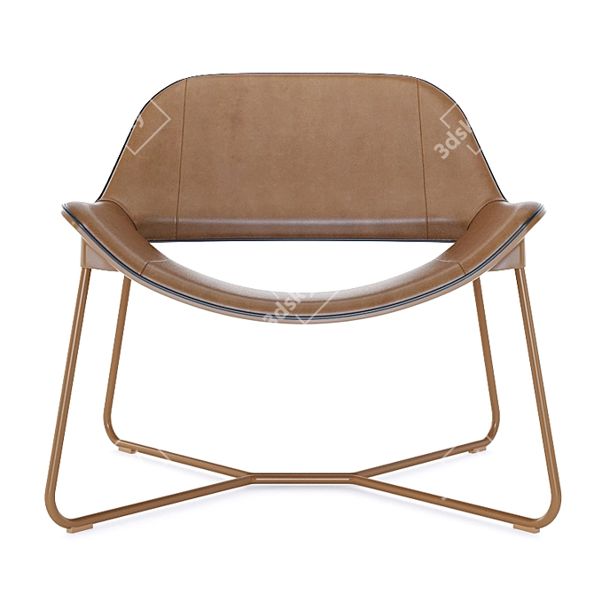 Sleek Doimo Brasil Armchair 3D model image 2