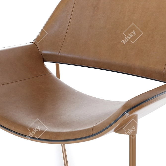 Sleek Doimo Brasil Armchair 3D model image 4