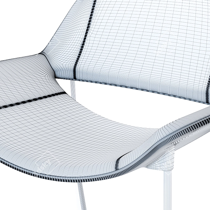 Sleek Doimo Brasil Armchair 3D model image 5