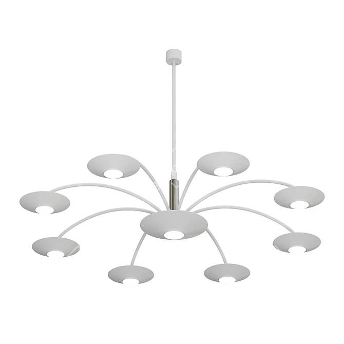 Modern LED Ceiling Chandelier 3D model image 1