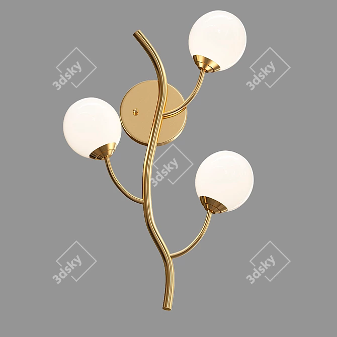 Glamour Grape Metal Wall Sconce 3D model image 1