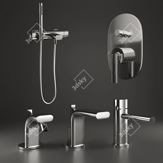 Elevate Your Bathroom: Pao Pao Joy Faucets 3D model image 1