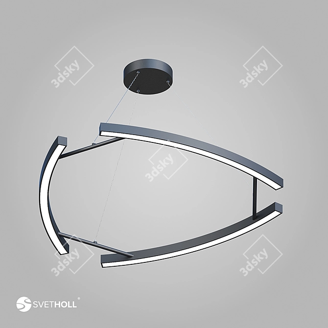 Solaris: Sleek Solar Lighting 3D model image 2