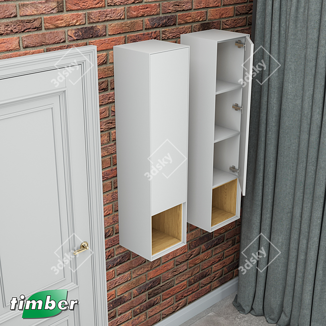 Modena Oak-MDF Cabinet T-653 | Timber-Mebel 3D model image 3