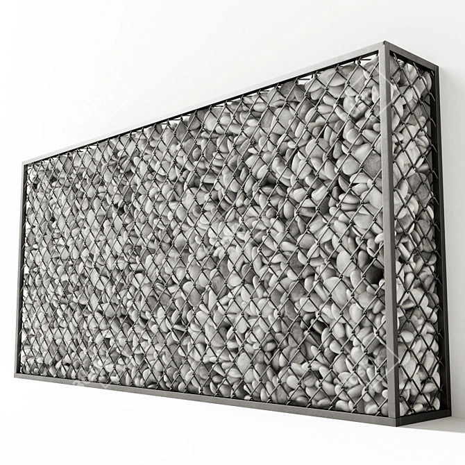 Gabion Pebble Low N6 Mesh 3D model image 4