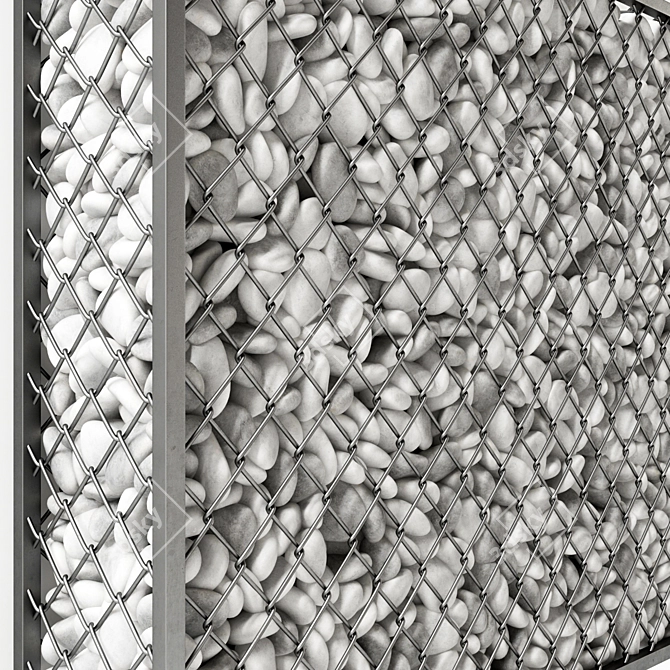 Gabion Pebble Low N6 Mesh 3D model image 5