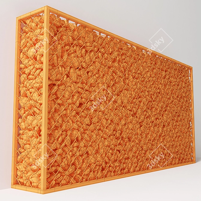 Gabion Pebble Low N6 Mesh 3D model image 2