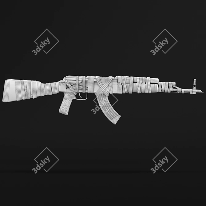 Title: AKM Cloth-wrapped 3D Model 3D model image 4
