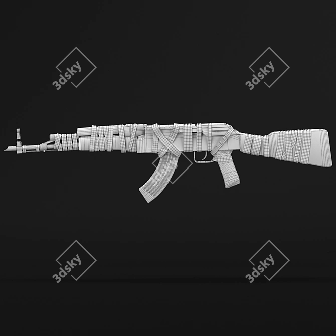 Title: AKM Cloth-wrapped 3D Model 3D model image 5
