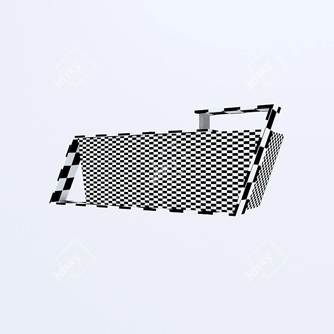 Modern Geometric Office Table 3D model image 5