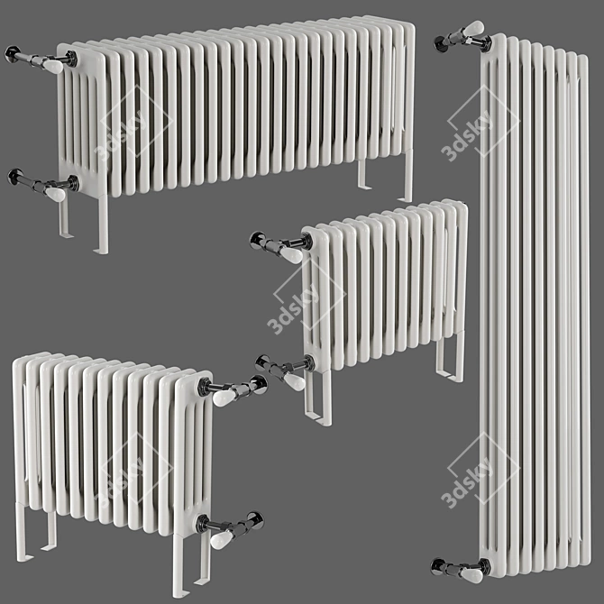 Customizable Cordivari Radiator with TurboSmooth 3D model image 1