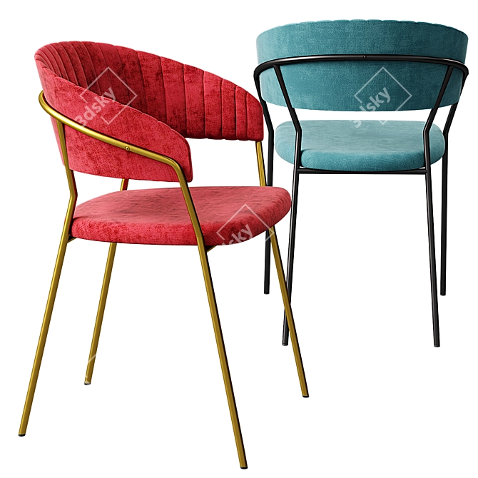Turin Chair: Stylish Bradex Home 3D model image 2