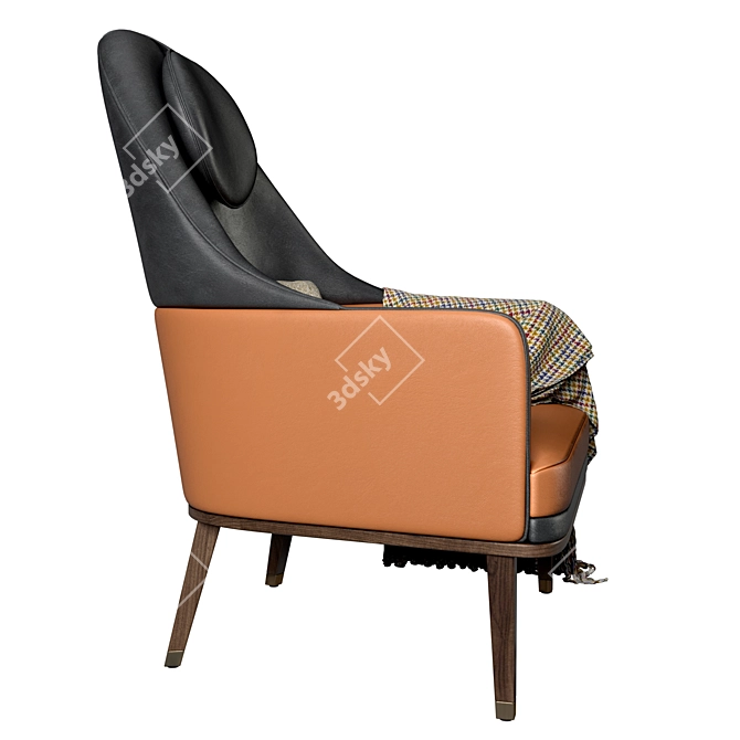 Dragonfly Elegance: Cipriani Homood Armchair 3D model image 2