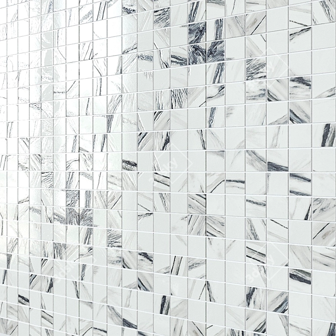 Title: Elegant Charm Deluxe Mosaic Tiles 3D model image 2