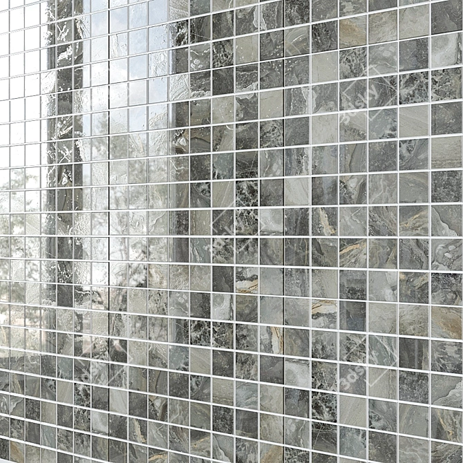 Title: Elegant Charm Deluxe Mosaic Tiles 3D model image 5