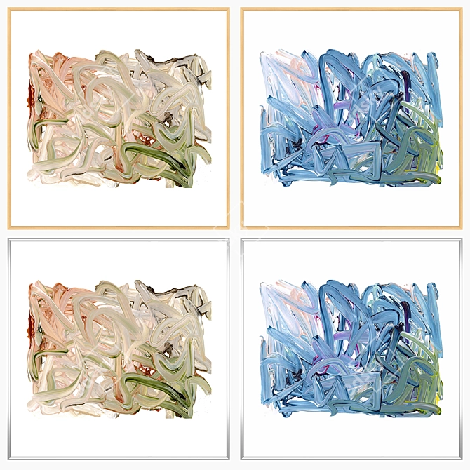Elegant Wall Art Set: No. 804 3D model image 3
