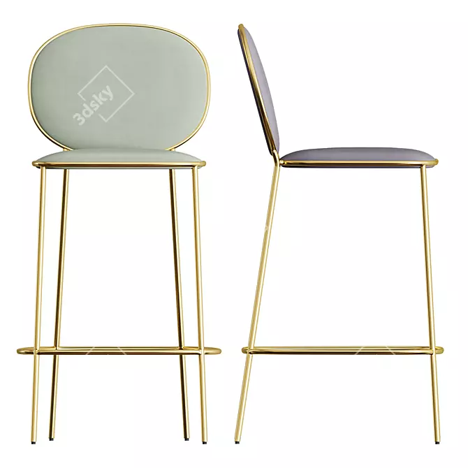 Stay Bar Stool - Designer Collection III - Nika Zupanc  Modern Elegance for Your Space 3D model image 2