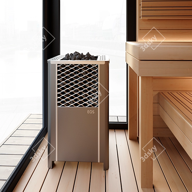 Luxury Sauna Retreat 3D model image 4