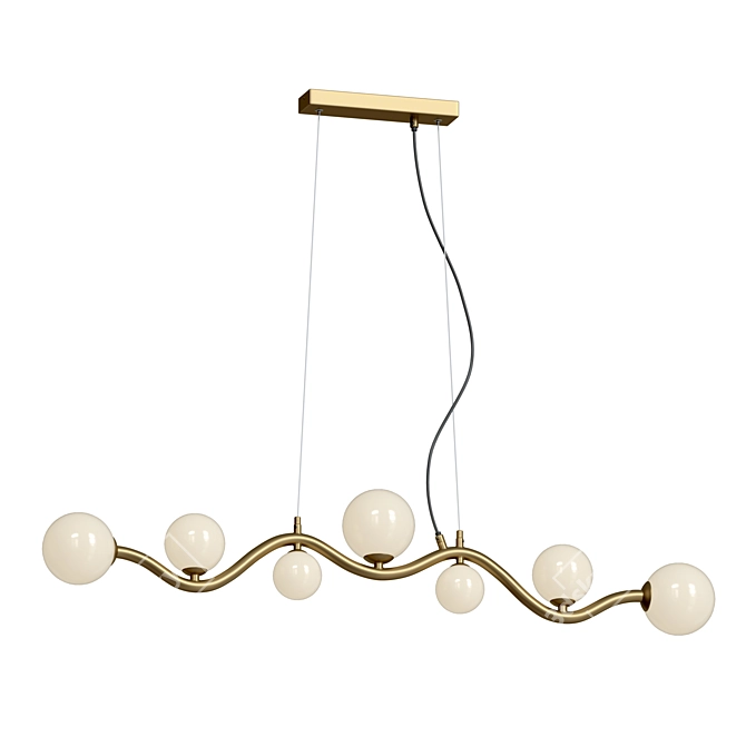Elegant Uva Pendant Lamp 3D model image 2
