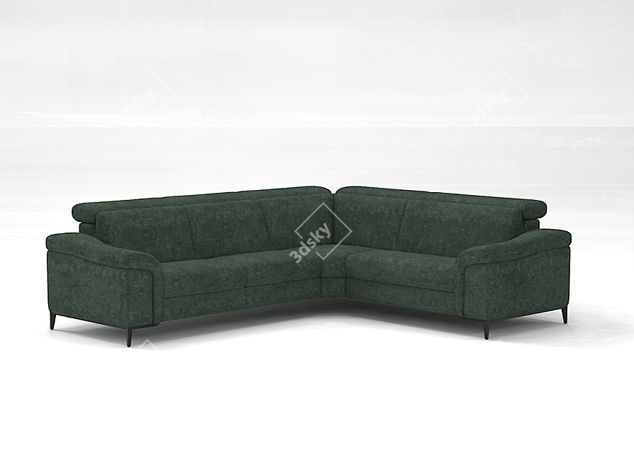 Belgian Antelao: Elegant, Versatile Sofa 3D model image 2