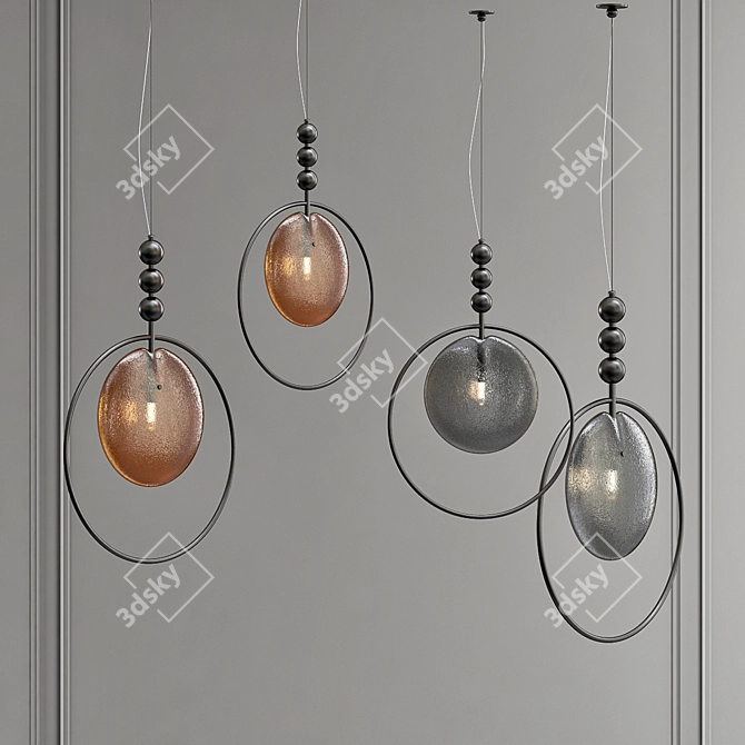 Ethereal Pendant Light Dreamy 3D model image 1
