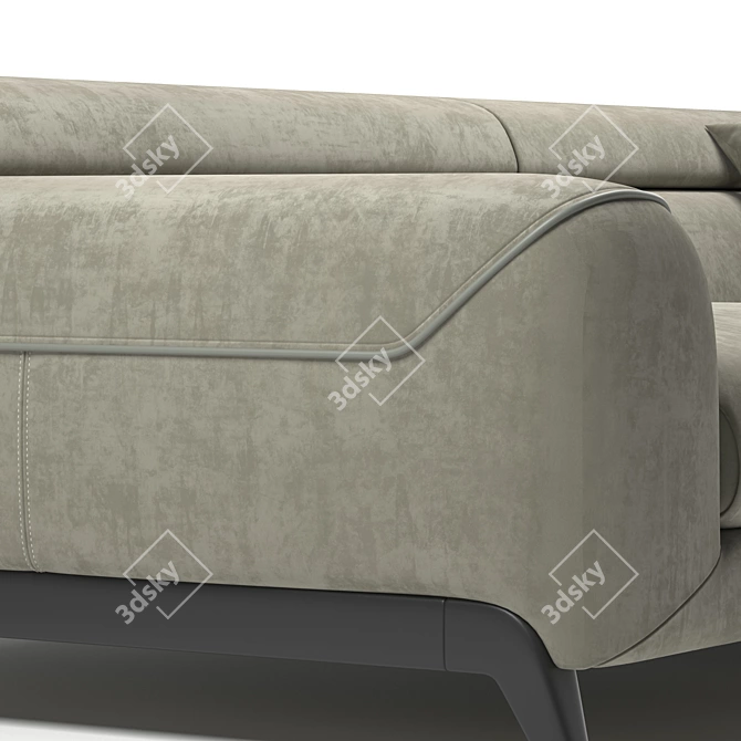 Cinephile Sofa: An Elegant Choice 3D model image 4