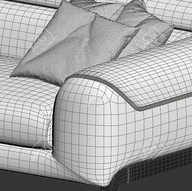 Cinephile Sofa: An Elegant Choice 3D model image 5